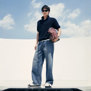 Áo polo len dệt kim tay ngắn nam Form Fitted - ROUTINE 10S26KNI021
