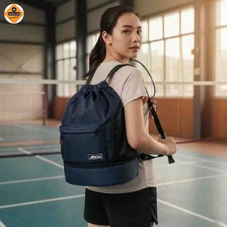 Balo Dây Rút Thể Thao Chống Nước Xbags Wisdom XB6005 Nhỏ Gọn, Trẻ Trung, Có Ngăn Đựng Giày Riêng!