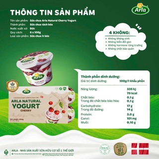 [DATE 1/2027] 1 VỈ Sữa Chua Nguội Arla Natural Yogurt 6 Hộp Hỗ Trợ Tiêu Hóa
