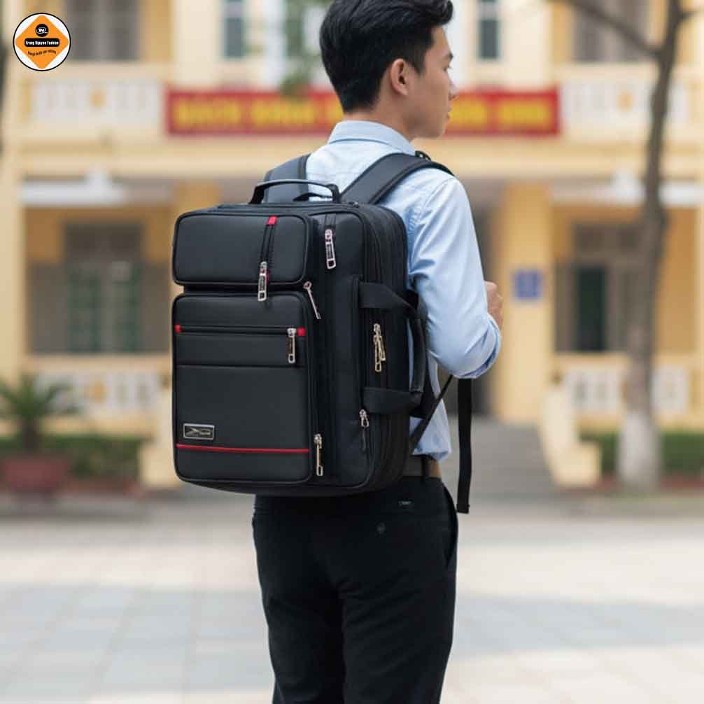 Cặp Học Sinh Đa Năng Xbags Pride XB 4102 Màu Đen Sang Trọng, Chống Nước, Đựng Được Laptop 17 Inch!