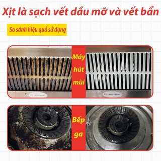 Bình xịt vệ sinh nhà bếp đa năng Yiyi , loại bỏ dầu mỡ và vết bẩn ngay lập tức, loại bỏ mảng bám siêu sạc