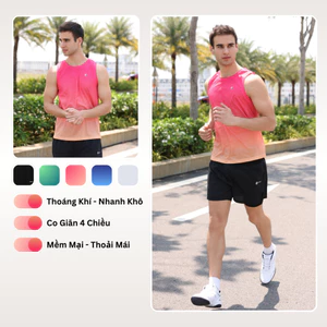Áo Tanktop Nam Livan Co Giãn Mềm Mịn, Thoáng Khí, Áo Mặc Đi Tập Gym, Chạy Bộ, Chơi Thể Thao