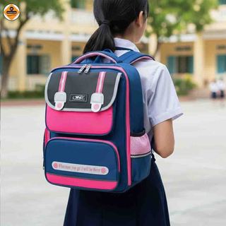 Balo Học Sinh Cho Bé Gái TNBags Smart Pink TN.B 3112 Màu Hồng, Siêu Nhẹ, Chống Gù, Nhỏ Gọn Xinh Xắn!