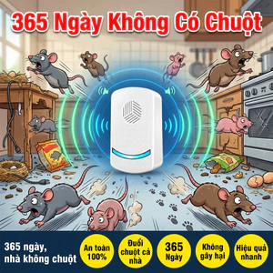 🐀 Máy đuổi chuột 2026 – Sóng siêu âm cao, đuổi chuột & côn trùng, an toàn cho gia đình ✅
