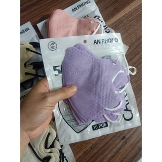 COMBO 100 CÁI Khẩu trang người lớn 3D màu trơn, mùa hè mát mẻ, thời trang cao cấp MEILI STORE