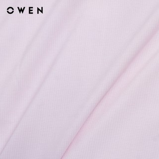 Owen - Áo sơ mi dài tay Slim Fit AS256049D màu Hồng chất liệu Bamboo spandex