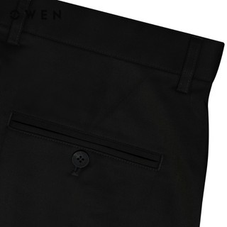 Owen - Quần khaki Regular Fit QKR256105 màu Đen chất liệu Poly recycled (Renu)