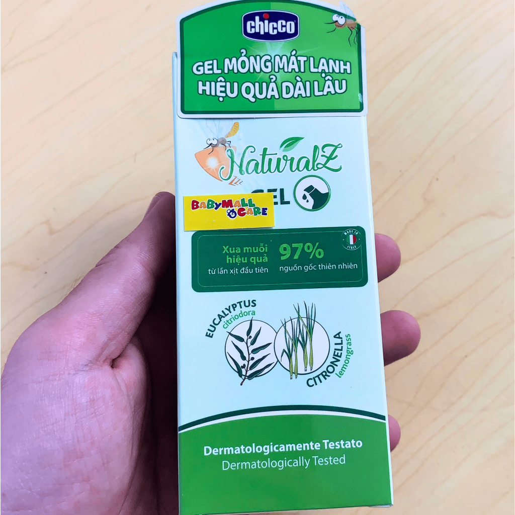Gel Xịt Chống Muối Bảo Vệ Da Chicco NaturalZ 60ml Dưỡng Ẩm, Xua Muỗi Cho Bé | Babymall & Care