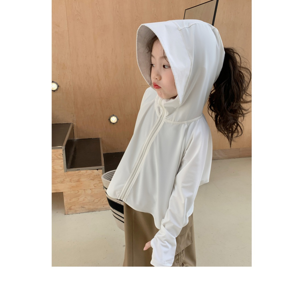 Áo chống nắng cho bé trai gái dáng cánh dơi vải thun lạnh siêu mát áo choàng nắng cản tia uv 50upf bảo về làn da bé XUZI
