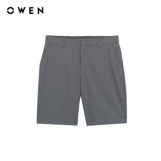 Owen - Quần short J-Form SV257126 màu Xám đậm chất liệu Smart polyester