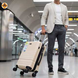 Vali Kéo Du Lịch Size 20 Xbags White Titan Pro XB6105 Cao Cấp, Cổng Sạc USB, Khóa TSA Chuẩn Quốc Tế!