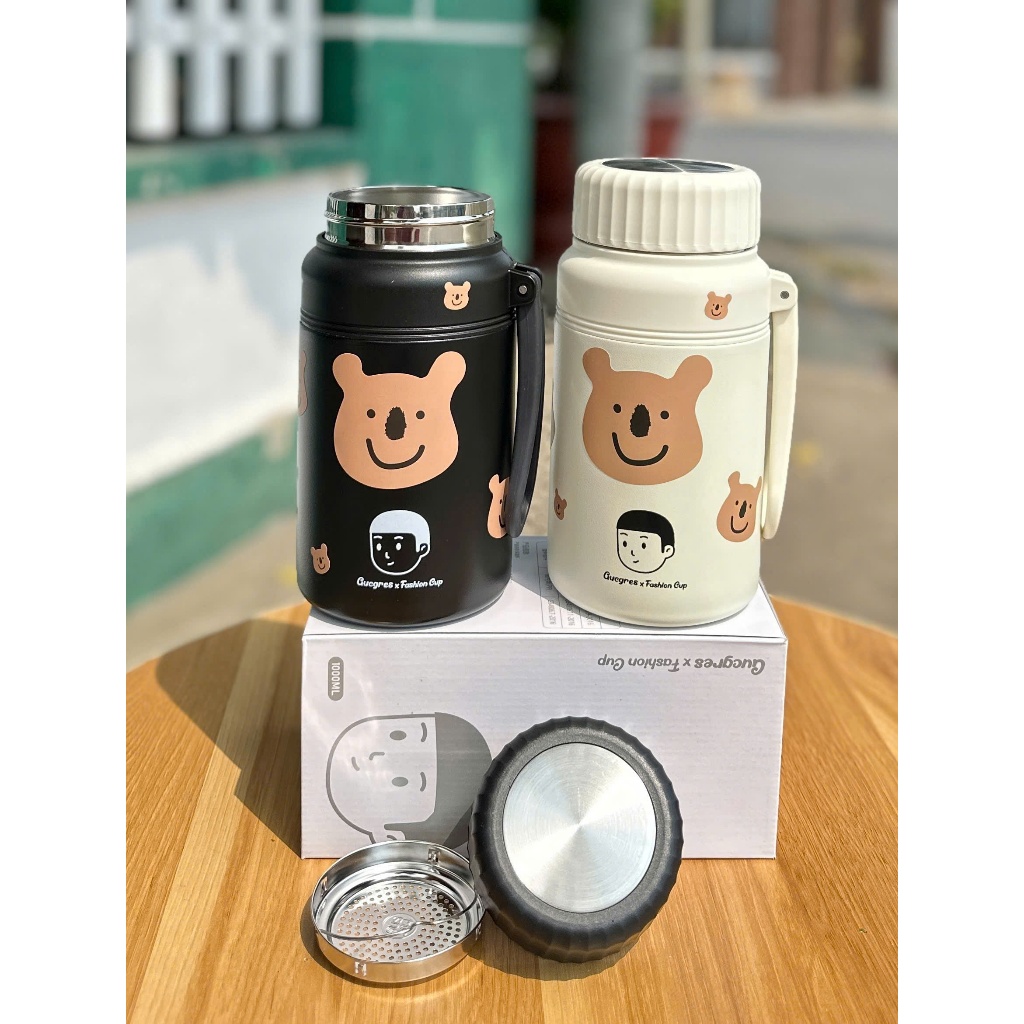 BÌNH GIỮ NHIỆT 1000ML CÓ STICKER