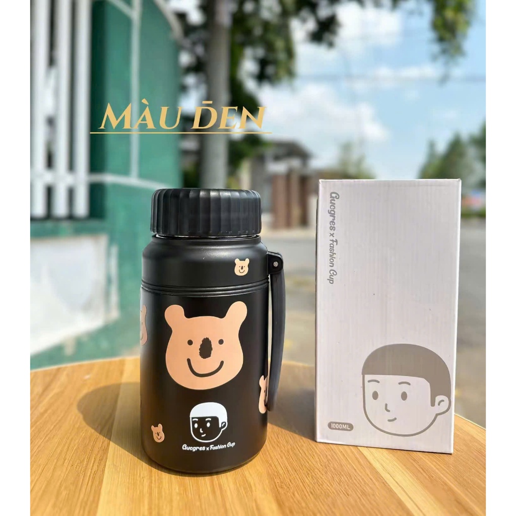 BÌNH GIỮ NHIỆT 1000ML CÓ STICKER