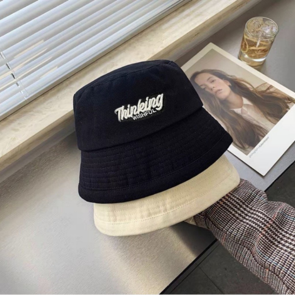 COMBO 2 Mũ lưỡi trai bucket couple cặp đôi Thinking, nón đội đôi chất vải kaki cao cấp thời trang nam nữ unisex
