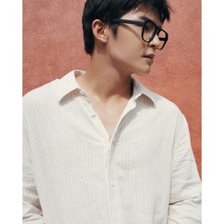 Áo sơ mi tay dài nam sọc linen Form Regular - ROUTINE 10S26SHL005