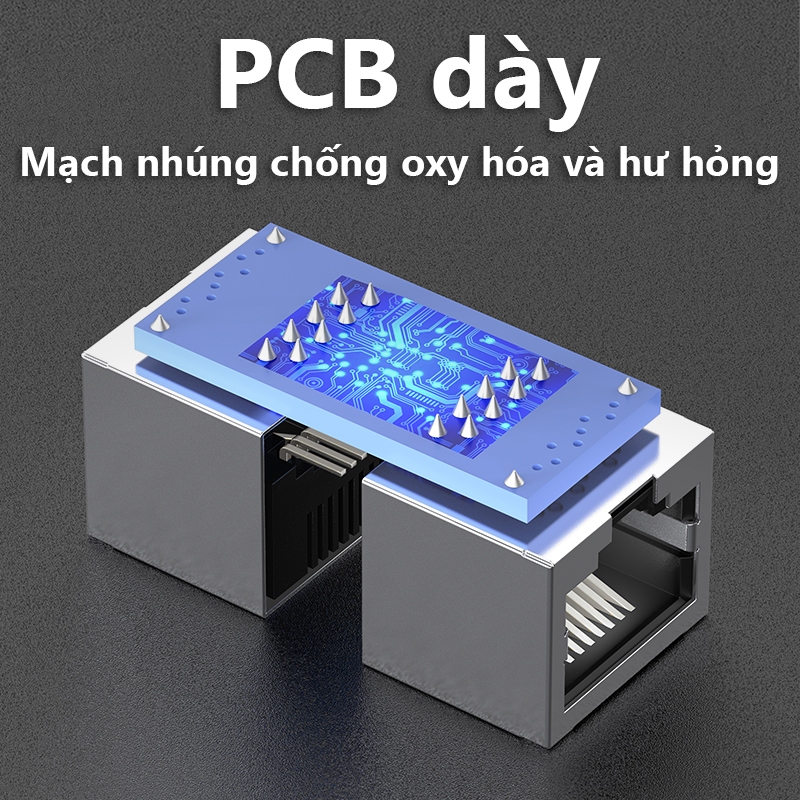Đầu Nối Dây Mạng RJ45 Cat6 Vention - Coupler Chống Nhiễu, Nối Dây Mạng Nhanh Không Bấm