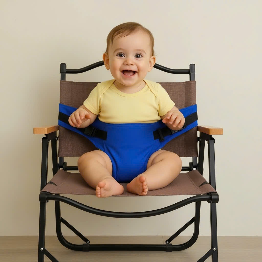 [ ĐAI NGỒI ] ĐAI NGỒI TRẺ EM DI ĐỘNG GẤP GỌN TIỆN LỢI MANG ĐI DU LỊCH , AN TOÀN CHO BÉ