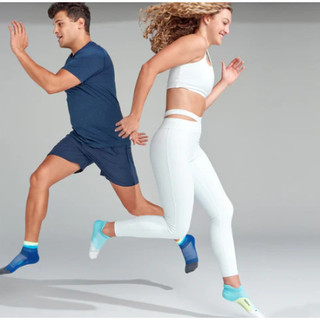 Tất chạy bộ Feetures Elite Light Cushion No Show Tab - Xanh (Aqua Surf)