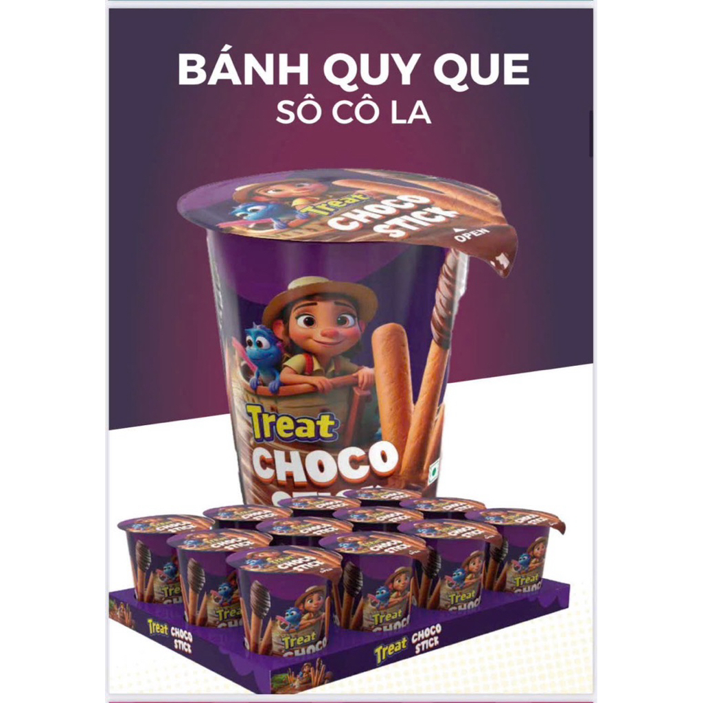 🍫 BÁNH QUE SOCOLA CHOCO STICK 20G Vị Socola - Lốc 24 Ly. | Shopee Việt Nam