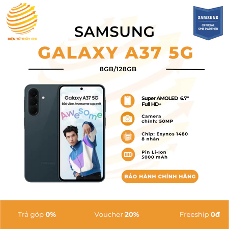 Điện Thoại Samsung Galaxy A37 5G 8GB/128GB - Hàng Chính Hãng Samsung Việt Nam