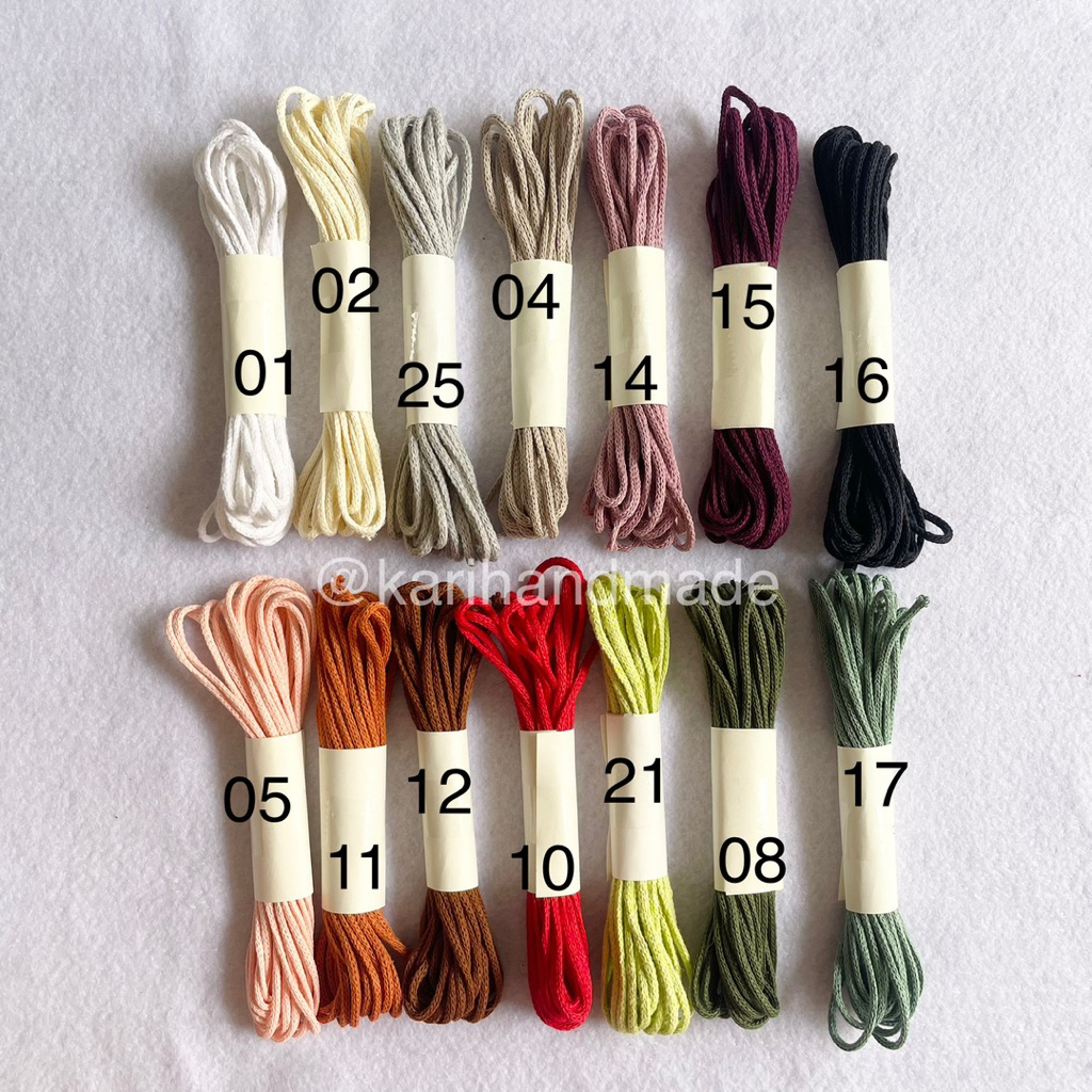 5 mét sợi dây macrame 3mm handmade thắt vòng quai túi
