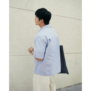 Áo sơ mi tay ngắn nam oxford sọc Form Boxy fit - ROUTINE 10S26SHS010