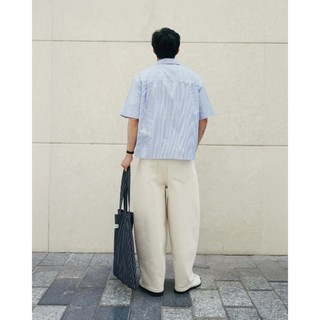 Áo sơ mi tay ngắn nam oxford sọc Form Boxy fit - ROUTINE 10S26SHS010