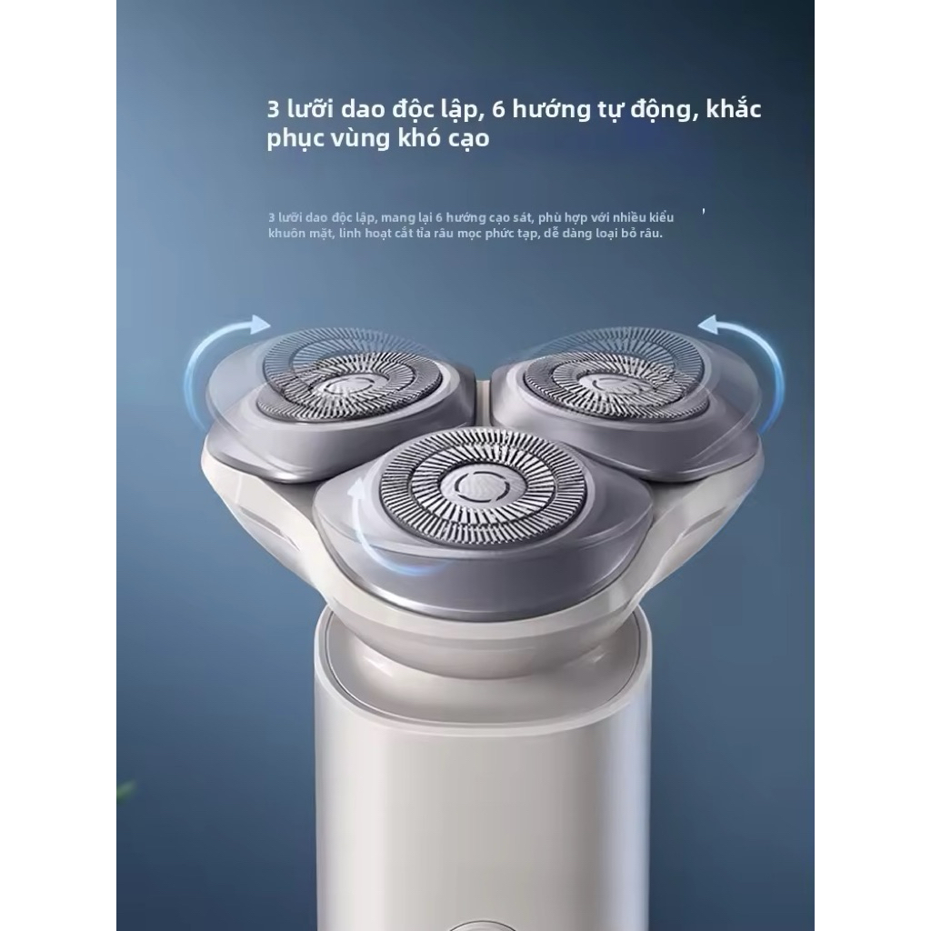 Máy Cạo Râu Điện Xiaomi S101 Chống Nước 3 Đầu Cạo Linh Hoạt