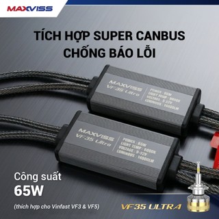 Bóng đèn LED VINFAST VF3-VF5 tăng sáng Maxviss VF35 ULTRA 360° - SIÊU SÁNG - GIỮ ZIN - 2 NĂM ĐỔI MỚI | Phụ kiện ô tô ADG