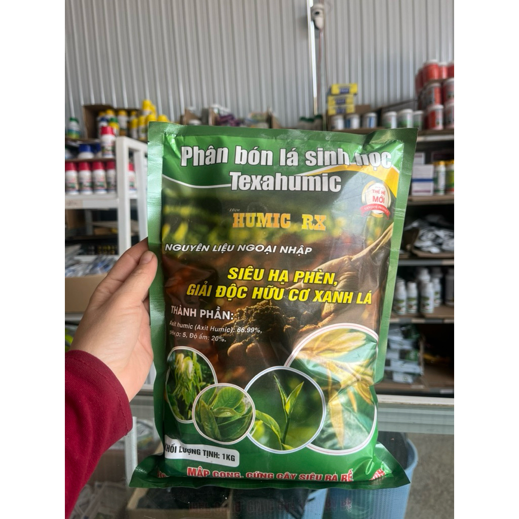 Humic Rồng Xanh- Hạ phèn giải độc hữu cơ xanh lá- gói 1kg