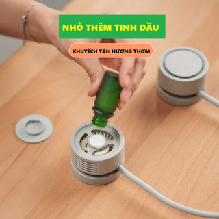 Quạt Đeo Cổ Tích Điện DQ209 Hanging Neck Fan, Khuếch Tán Hương Thơm, 3 Tốc Độ, Pin 1600mAh, Sử Dụng 6 tiếng, BH 24 Tháng