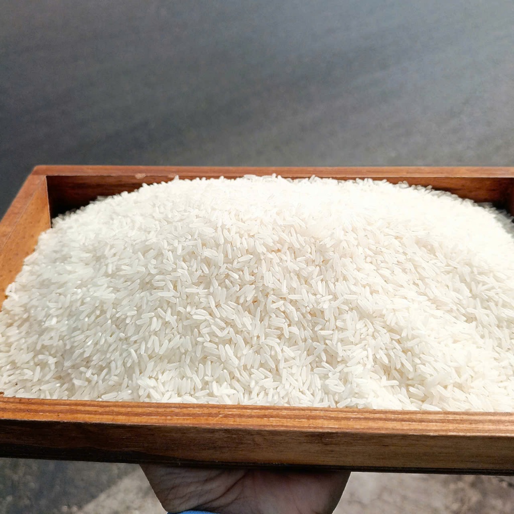 Gạo Thơm ST21 ( Xát Mộc ) không đánh bóng, hạt đục, DẺO VỪA, MỀM, THƠM - không chất tạo mùi, không chống mọt