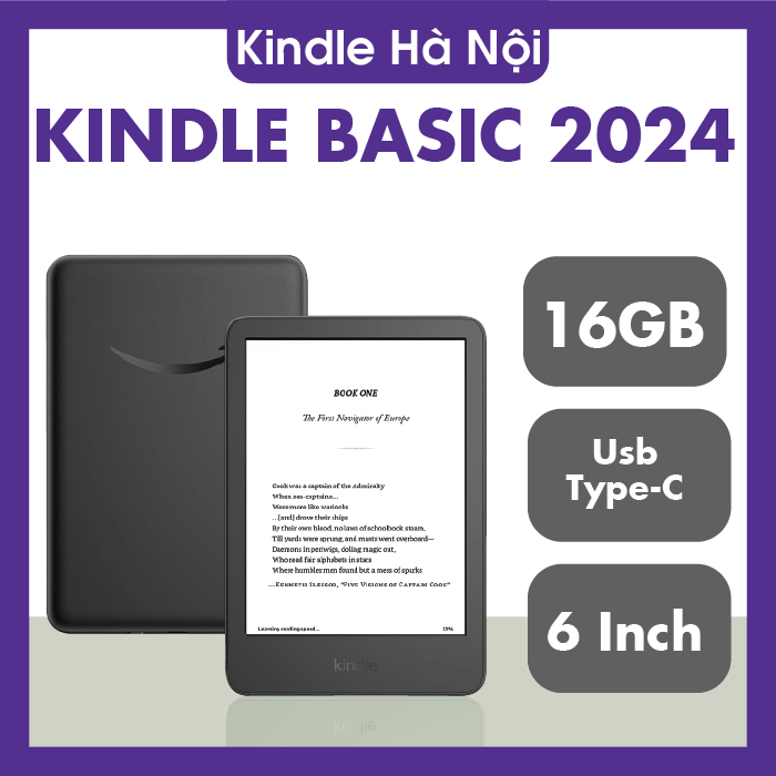 Máy đọc sách Kindle Basic 2019, 2022, 2024 CÓ ĐÈN NỀN ĐỌC TỐI | Shopee ...