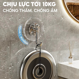 Combo 4 móc dán treo đồ dán tường chịu lực cao dùng cho nhà tắm nhà bếp tiện lợi dễ lắp đặt