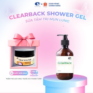 Sữa Tắm AHA BHA Giảm Mụn Lưng, Giảm Viêm Nang Lông, Ngừa Thâm, Ngăn Tuyến Bã Nhờn 300ml Dr Cosmess