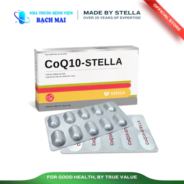 CoQ10-STELLA hỗ trợ chống oxy hóa, tốt cho sức khỏe tim mạch (Hộp 30viên) MUA 10 TẶNG 1 HỘP