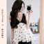Váy Đầm Dáng Bí Jolie Chấm Bi Phối Đen Trắng – Đầm Hai Dây Cổ V Dáng Xòe Phồng Tiểu Thư Sang Chảnh