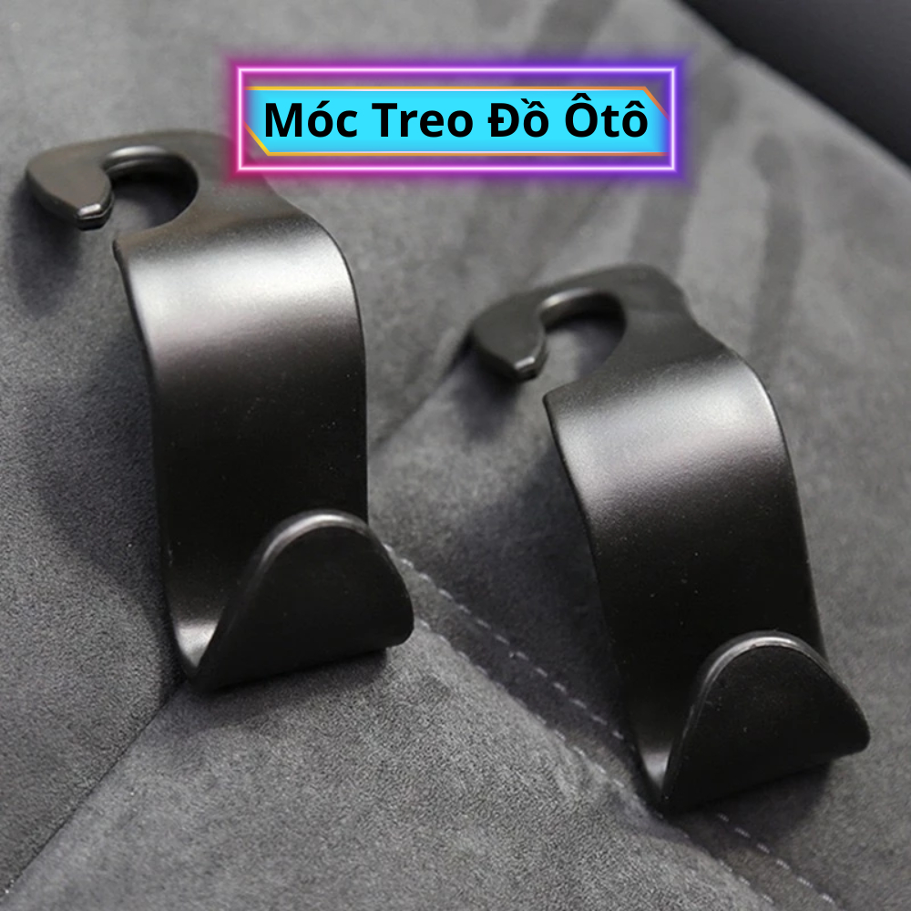 Móc Treo Đồ Gắn Ghế Xe Ô Tô Hình Chữ S – Móc Treo Đa Năng Cho Xe Hơi - Nhựa Cao Cấp Đa Màu Sắc, Thiết Kế Chắc Chắn