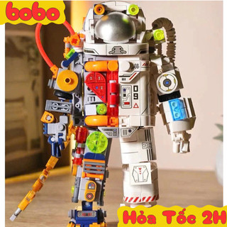 Mô hình lắp ráp người máy technic phi hành gia ngoài không gian 900 PCS đồ chơi thông minh, quà tặng sinh nhật Bobo