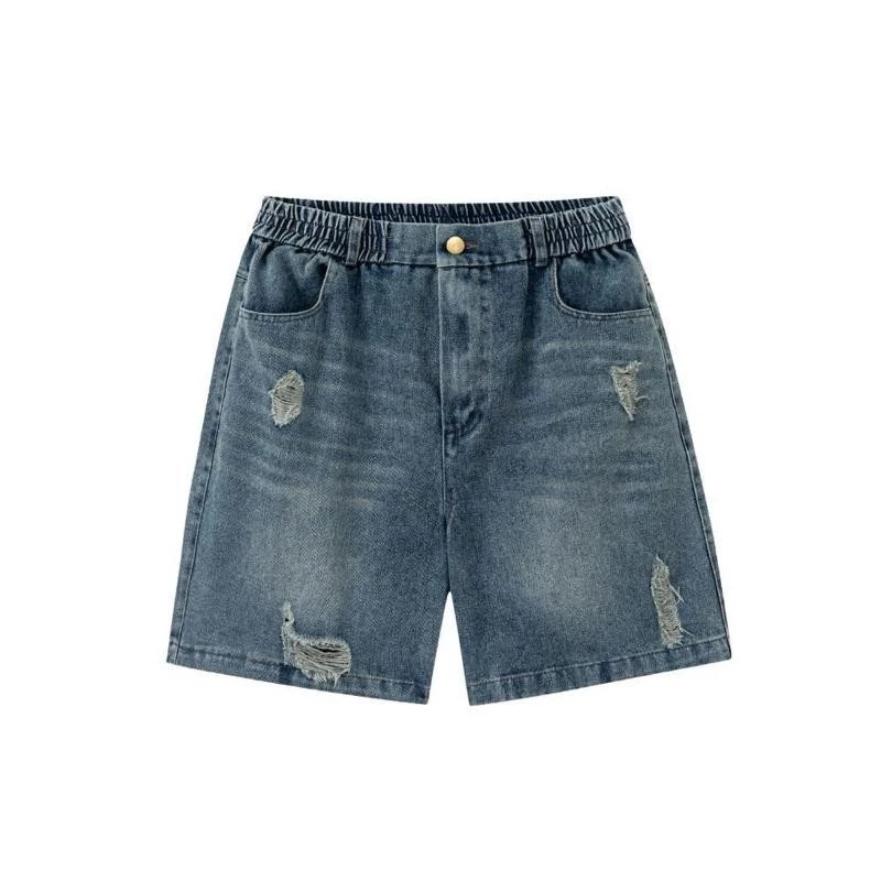 Quần Short Jean Nam FABUMAN Nửa Cạp Chun form ngắn trên gối, quần đùi chất bò không phai bigsize | BigBuy360 - bigbuy360.vn