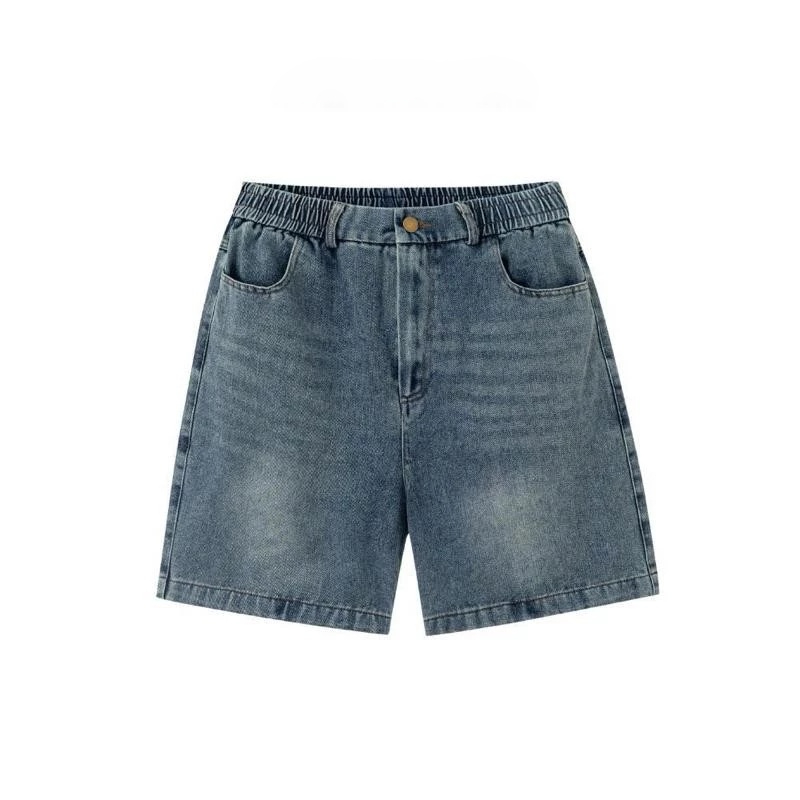 Quần Short Jean Nam FABUMAN Nửa Cạp Chun form ngắn trên gối, quần đùi chất bò không phai bigsize | BigBuy360 - bigbuy360.vn