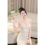 Đầm cúp ngực bọc lưới đính đá ngọc