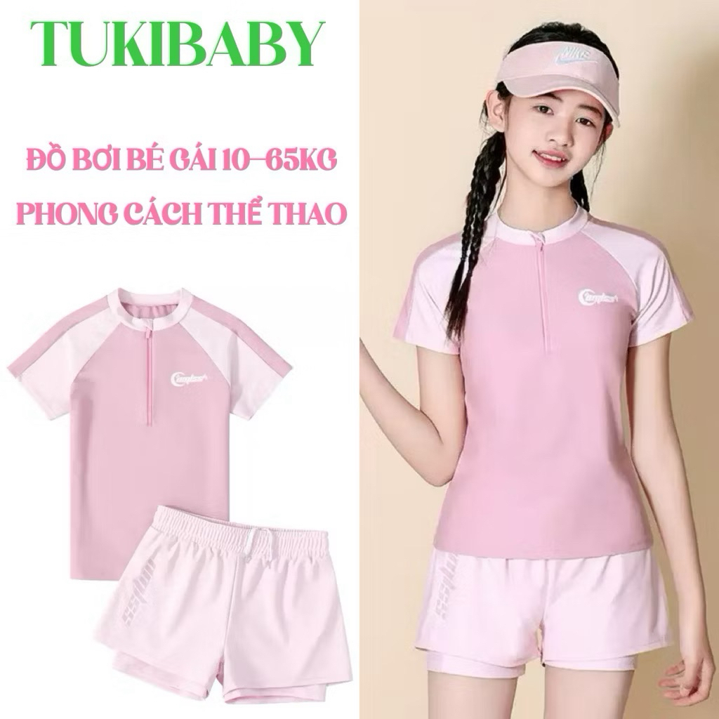 Đồ bơi bé gái áo ngắn tay quần đùi size 13-65kg, sét đồ bơi cho mẹ và bé, bikini bé gái size đại