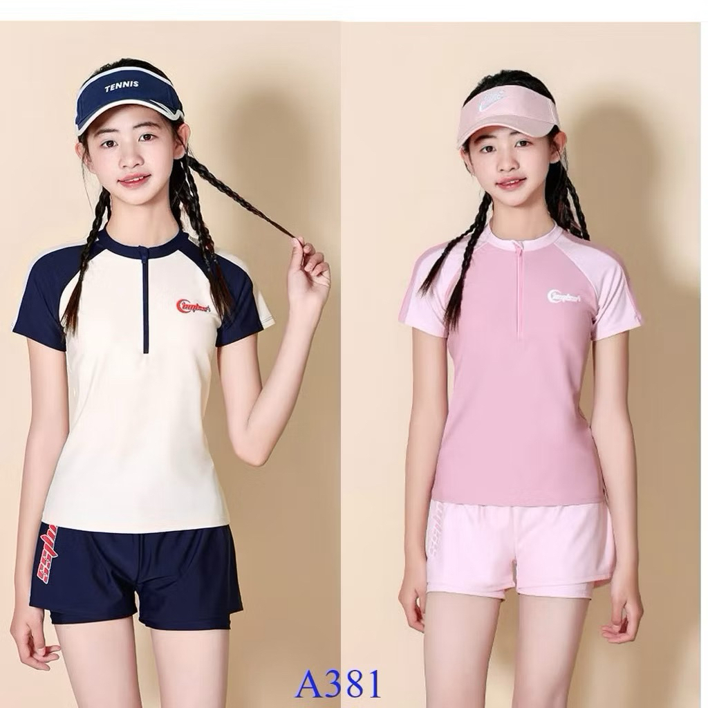 Đồ bơi bé gái áo ngắn tay quần đùi size 13-65kg, sét đồ bơi cho mẹ và bé, bikini bé gái size đại