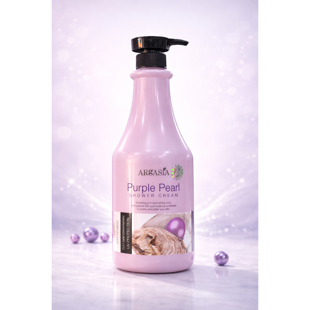 ARGASIA - SỮA TẮM TINH CHẤT NGỌC TRAI TÍM ARGASIA PURPLE PEARL SHOWER CREAM 1100ML