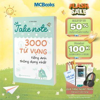 Sách - Take Note 3000 từ vựng tiếng Anh thông dụng nhất - MCBooks Chính Hãng