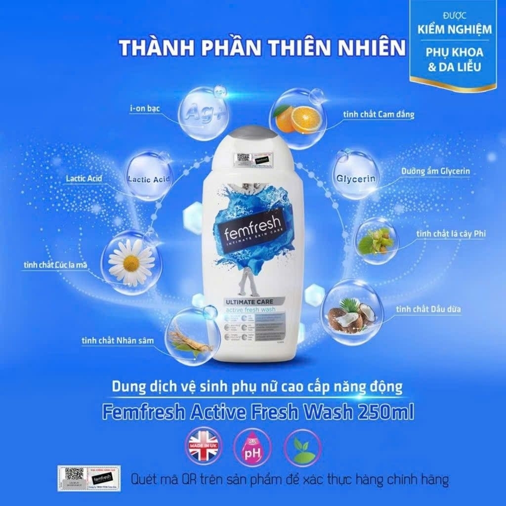 Dung Dịch Vệ Sinh Phụ Nữ Femfresh Hằng Ngày Daily Intimate Wash 250ml