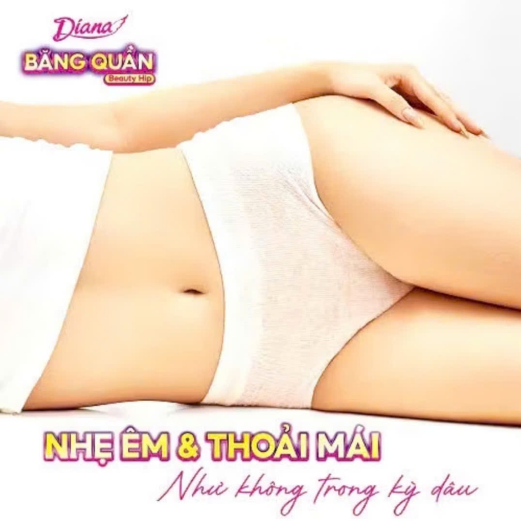 Băng vệ sinh Diana Beauty Hip Sensi ban đêm chống tràn dạng quần size S-M & M-L & L-XL