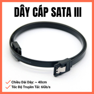 Cáp SATA III 6Gb/s Kết Nối SSD HDD PC Đầu Thẳng – Dây Cáp SATA III Cho Ổ Cứng SSD/HDD Máy Tính