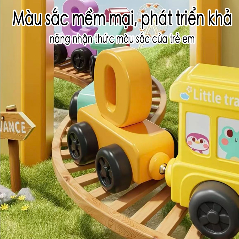 Bộ Tàu Hóa Số Đường Ray Từ Hoạt 12PC Đồ Chơi Montessori Giáo Dục Cho Bé Trai Bé Gái 2-5 Tuổi Quà Tặng Hoàn Hảo